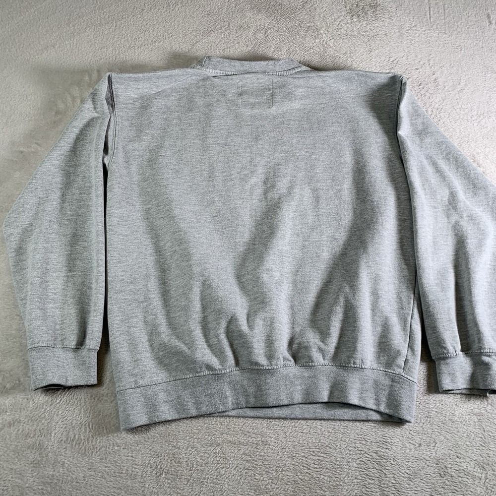 New York Popular Detroit Sweatshirt Mens Medium Gray Crewneck Fleece‎ Top M - Picture 11 of 11